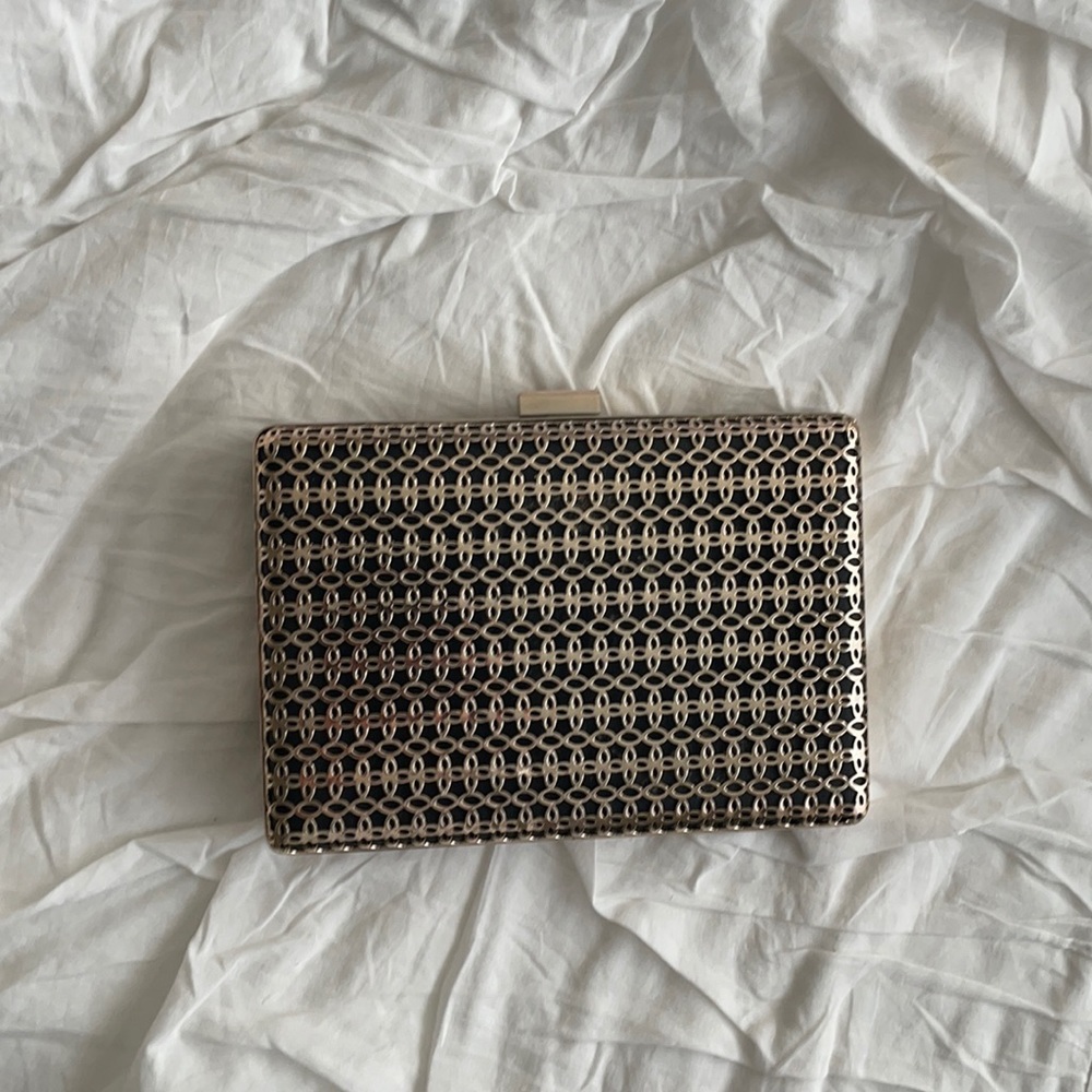 Gold and Black Clutch